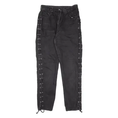 C&A FADE OUT Jeans Black 90s Denim Regular Mom Womens W26 L28