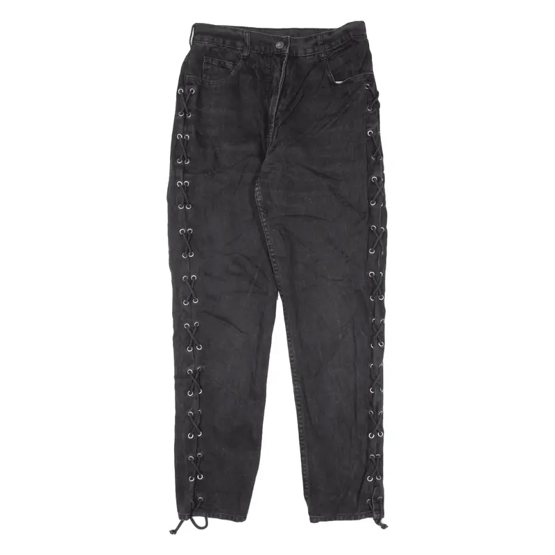 C&A FADE OUT Jeans Black 90s Denim Regular Mom Womens W26 L28