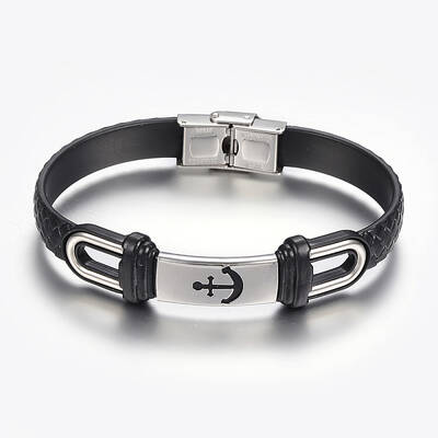 PU Leather Braided Cord Bracelets