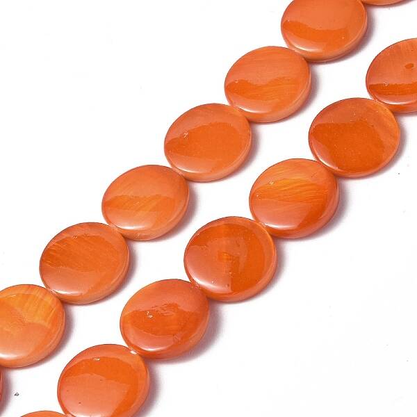 Spray Painted Natural Freshwater Shell Beads Strands
