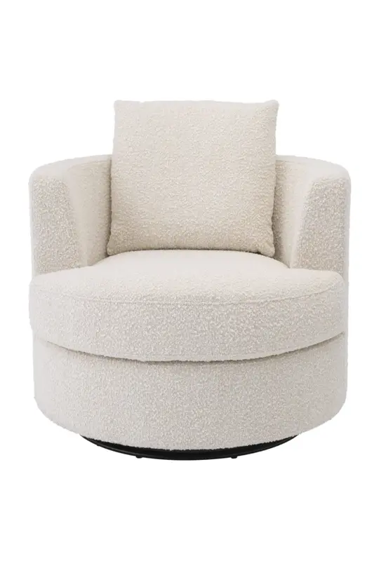 Cream Boucl√© Swivel Chair | Eichholtz Felix