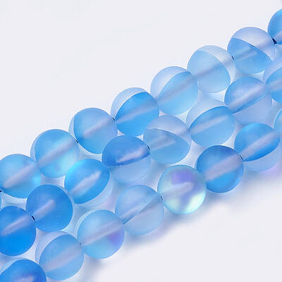 Synthetic Moonstone Beads Strands