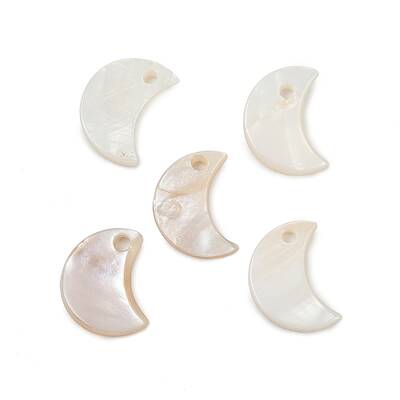 Moon Freshwater Shell Charms