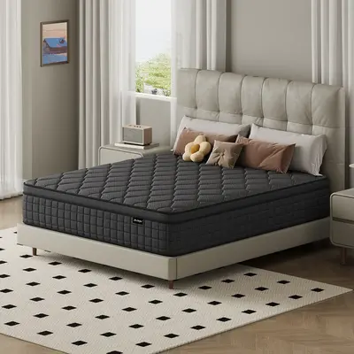 【Mdz】10 Inch,Twin,Full,Queen,King Mattress in a Box, Memory Foam Hybrid Mattress with Individually Pocketed Springs for I...