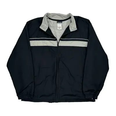 Reebok Track Jacket - XL Black Polyester | Size: x-large