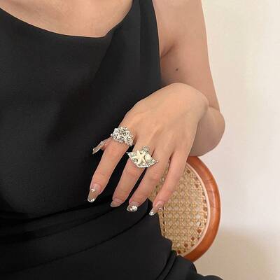 Shell Open Cuff Ring for Women