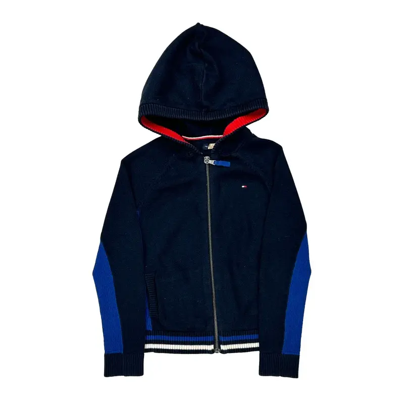 Age 6-7 Tommy Hilfiger Hoodie - XS Navy Cotton