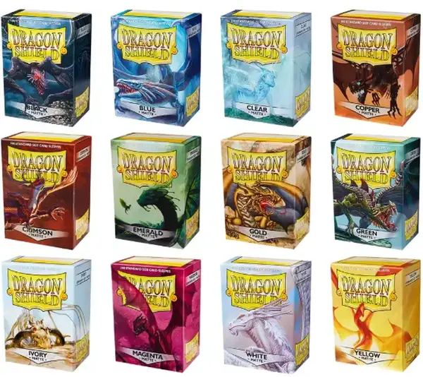 Arcane Tinmen Dragon Shield Matte Standard 100 Card Sleeves Trading Card Accessories Polypropylene Glossy Finish Clear Sleeve...