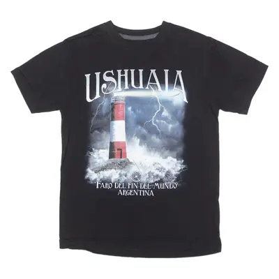 TERRANEO Ushuaia Argentina Mens T-Shirt Black S