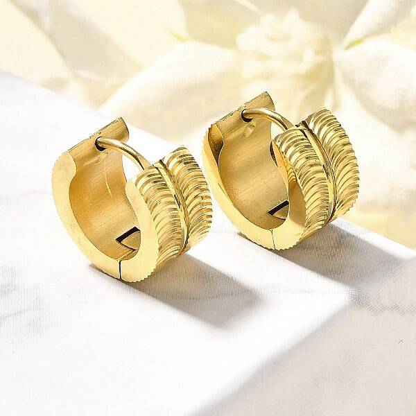 304 Stainless Steel Hoop Earrings for Women