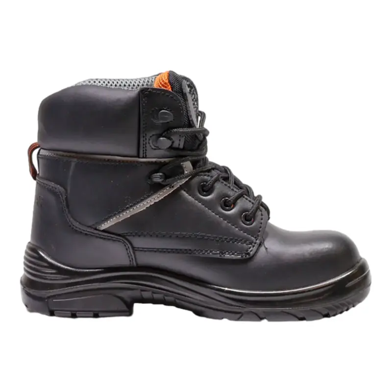 ROCKPORT Safety Boots Black Leather Womens UK 4