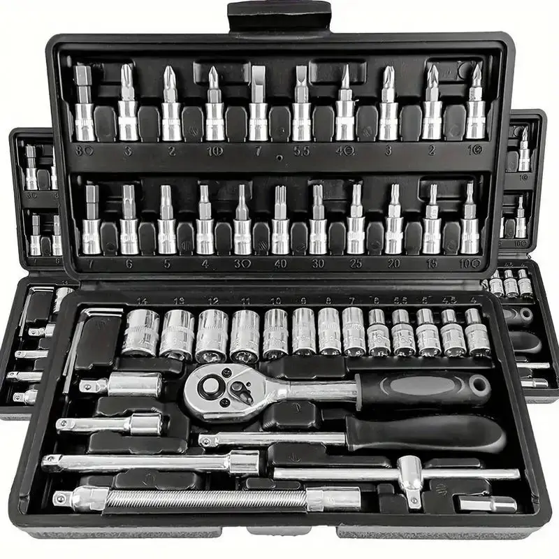 Car Mechanic Tool Set, Premium Ratchet Torque Wrench Kit, Screwdriver Set, Professional Car Repair Tool Set for Car, Bicycle ...