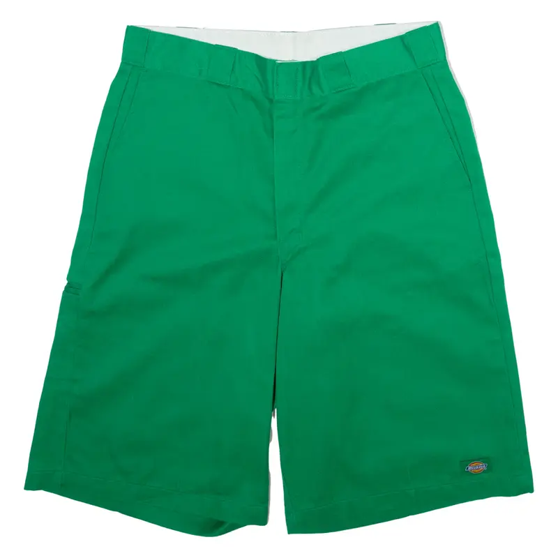 DICKIES Mens Workwear Shorts Green Relaxed M W34