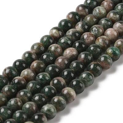Natural Green Quartz Round Beads Strands