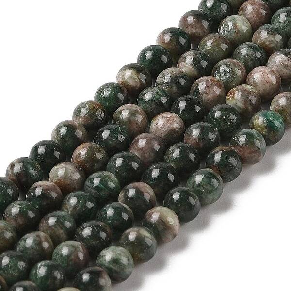 Natural Green Quartz Round Beads Strands