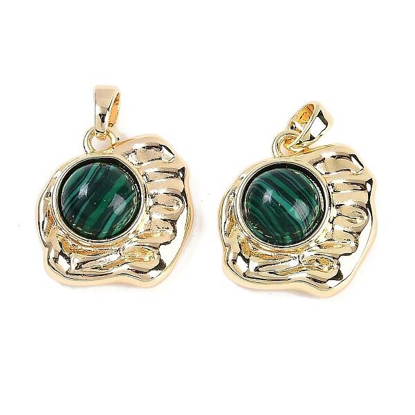 Synthetic Malachite Pendants