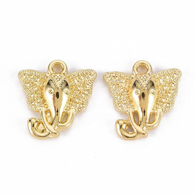 Rack Plating Alloy Pendants Rhinestone Settings