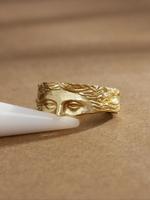 Punk Style Creative Face Design Cuff Ring, Fall Vintage Style Adjustable Open Ring for Women & Men, Fashion Jewelry Accessori...