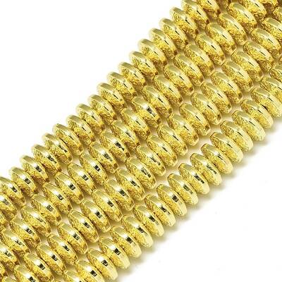 Electroplate Non-magnetic Synthetic Hematite Beads Strands