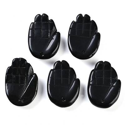 Natural Black Stone Pendants