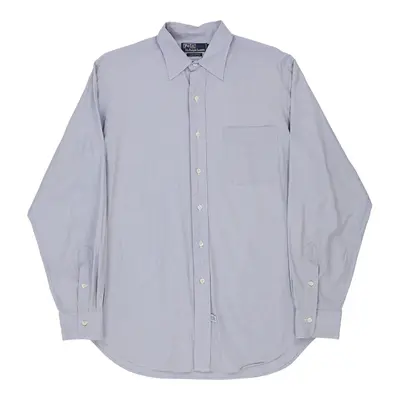 Classic Fit Ralph Lauren Shirt - Large Blue Cotton