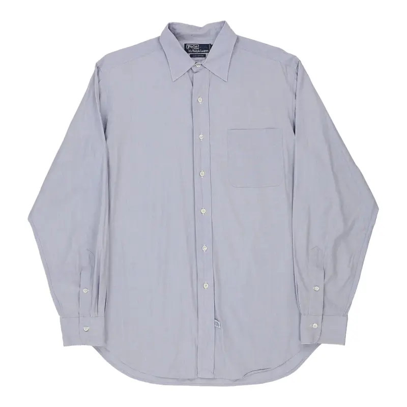 Classic Fit Ralph Lauren Shirt - Large Blue Cotton