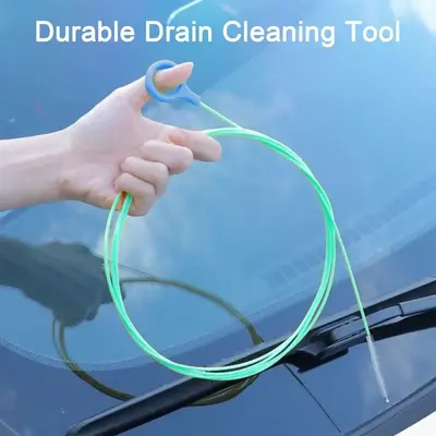Car Sunroof Drain Clog Remover Flexible Car Sunroof Drain Cleaning Tool for Unclogging Hose Tube  Long Nylon Brush for Windsh...