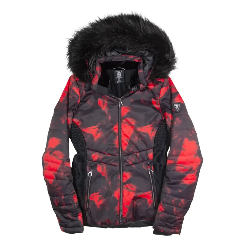 DARE2B Insulated Womens Ski Coat Black Hooded UK 8