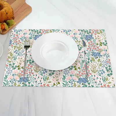 Colorful Floral Spring Dining Set Of 4 Placemats - Aperturee