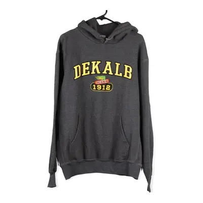 Deklab White River Sportswear Hoodie - Large Grey Cotton Blend