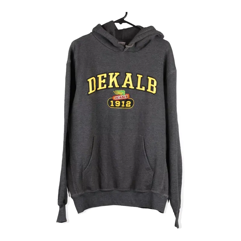 Deklab White River Sportswear Hoodie - Large Grey Cotton Blend