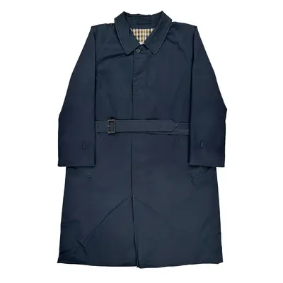 Aquascutum Trench Coat - XL Navy Cotton Blend