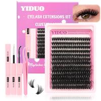 Back To School Natural Look Eyelash Extensions, 260pcs/box Self Grafting Mixed Length Individual Lashes with Lash Bond & Seal...