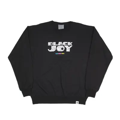 CHAMPION Black Joy Black History Month Sweatshirt Black Mens M