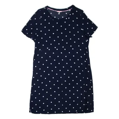 JOULES Womens Day Dress Blue Spotted Short Sleeve Short UK 12
