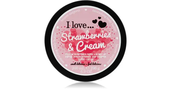 I love... Strawberries and cream body butter 200 ml
