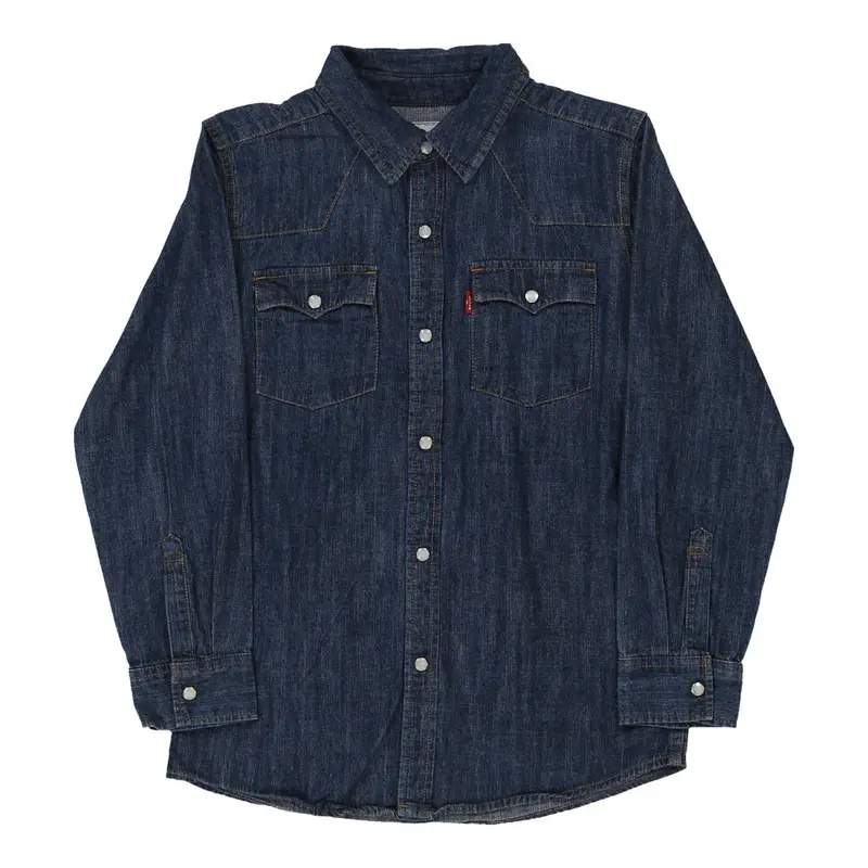 Age 10-12 Levis Denim Jacket - Medium Blue Cotton