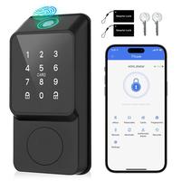 Smart Door Lock featuring Keypad and Fingerprint - High-Quality Entry Locks - Electronic Keypad Smart Deadbolt - Biometric Sm...