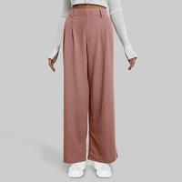 Amazhiyu Women's High Waisted Wide Leg Pants Casual Slacks Palazzo Straight Leg Trousers with Pockets Comfortable Workwear fo...