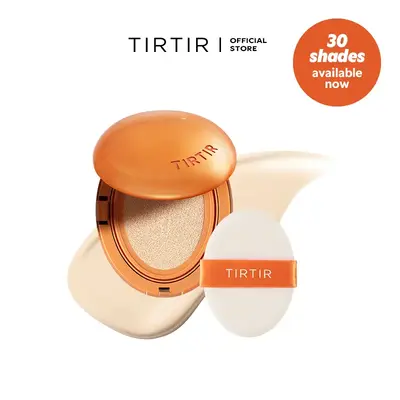 [30 Shades Avail!] [TIRTIR Official] Mask Fit AI Filter Cushion Foundation Mini Size- 10ml Natural Matte Finish Makeup for Lo...