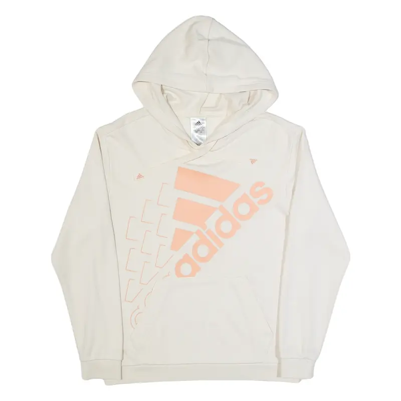 ADIDAS Womens Cream Hoodie S