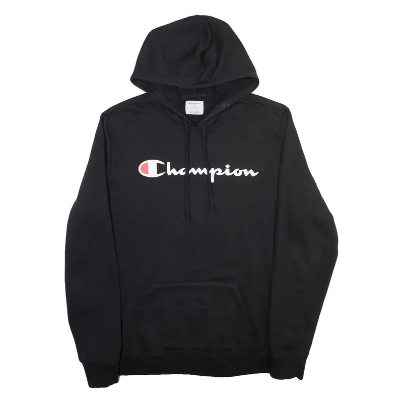 CHAMPION Mens Black Hoodie XL
