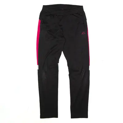 KAPPA Track Pants Black Straight Womens S W28 L29