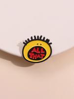 Cartoon Letter Pattern Brooch, Cute Geometric Design Brooch, Fashion Accessories for Women & Men, Trendy All-match & Exquisit...