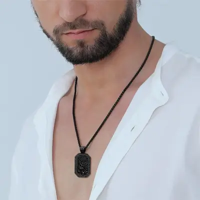 FaithHeart St Michael the Archangel Pendant Necklace Stainless Steel