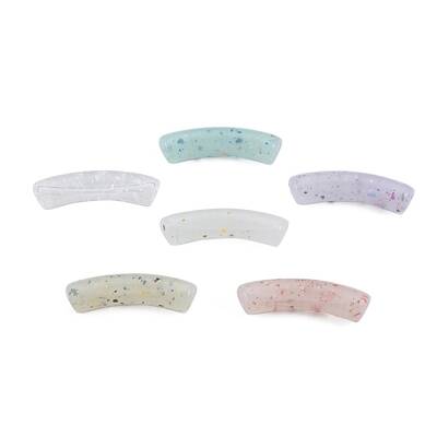 Marbled Stone Style Opaque Acrylic Beads