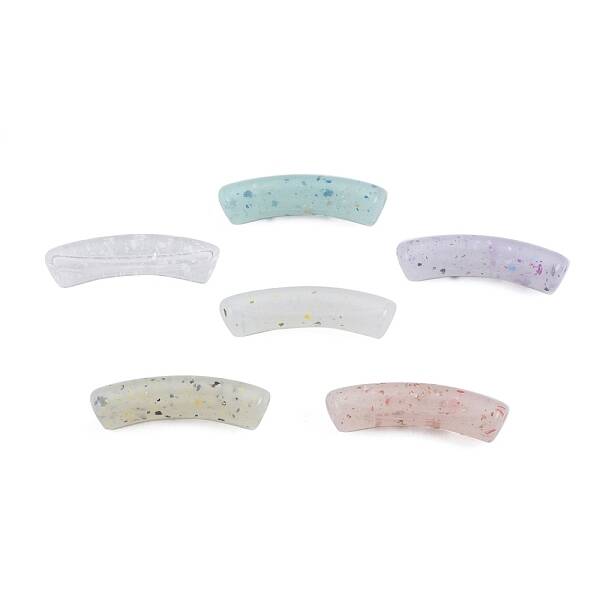 Marbled Stone Style Opaque Acrylic Beads
