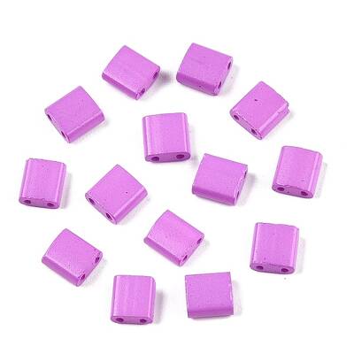 2-Hole Baking Paint Glass Seed Beads
