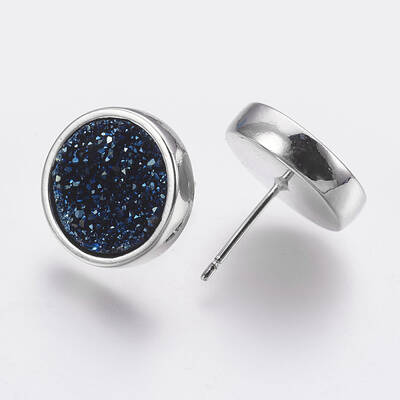Brass Stud Earrings
