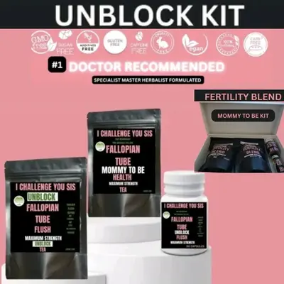 TEA-UNBLOCK-FIBROID-TUBE ISSUES 40 DAY TEA KIT CHRONIC DISEASE SPECIALIST & FERTILITY SPECIALIST MASTER HERBALIST 60 DAY SU...